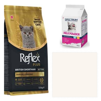 Reflex Plus British Shorthair 1,5 kg Yavru Kedi Maması Ve Süt Tozu 150 gr - 1