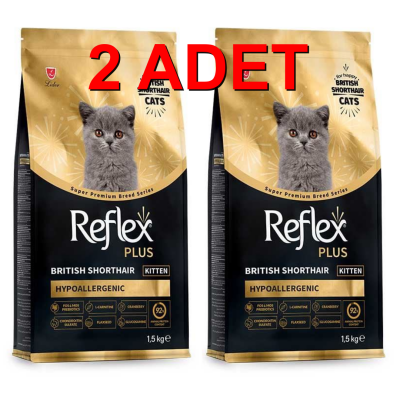 Reflex Plus British Shorthair Yavru Kedi Maması 1,5 Kg (2 Adet) - 1