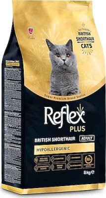 Reflex Plus British Shorthair Tavuklu Yetişkin Kedi Maması 8 Kg - 1