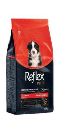 Reflex Plus Kuzu Etli Orta Ve Büyük Yavru Köpek Maması 12 kg - 1