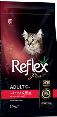 Reflex Plus Kuzu Etli Pirinçli Yetişkin Kedi Maması 1,5 Kg - 1