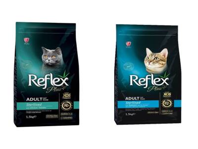 Reflex Plus Somonlu Ve Tavuklu Kısırlaştırılmış Kedi Maması 1,5 Kg (2 Adet) - 1