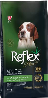Reflex Plus Tavuklu Orta Büyük Irk Yetişkin Köpek Maması 15 kg - 1