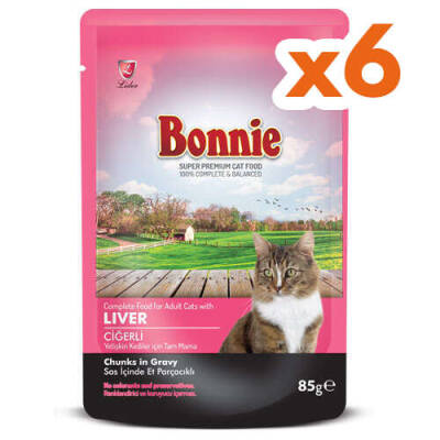 Bonnie Ciğerli Pouch Yetişkin Kedi Maması 85gr (6 ADET) - 1