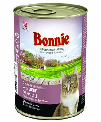 Bonnie Dana Etli Yetişkin Kedİ Konservesi 400 Gr (12 Adet) - 1