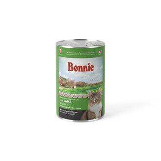 Bonnie Kuzu Etli Yetişkin Kedi Konservesi 400 Gr (12 Adet) - 1