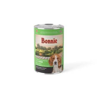 Bonnie Kuzu Etli Yetişkin Köpek Konservesi 400 gr (12 Adet) - 1