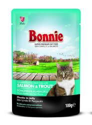 Bonnie Somonlu Alabalıklı Pouch Yetişkin Kedi Maması 85gr (4 Adet) - 1