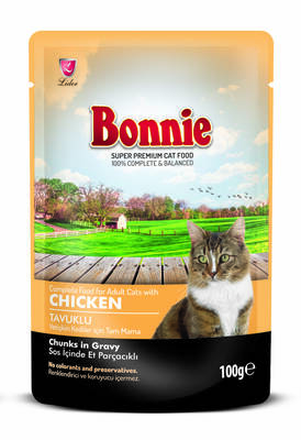 Bonnie Tavuklu Islak Kedi Maması 85gr - 1