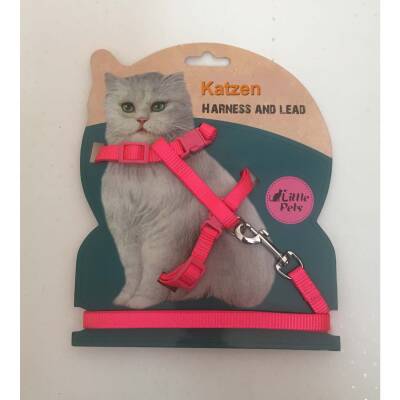 Collarspaws Kırmızı Kedi Gezdirme Gögüs Seti - 1