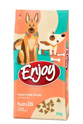 Enjoy Kuzulu Pirinçli Yetişkin Köpek Maması 15 Kg - 1