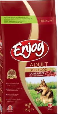 Enjoy Kuzulu Pirinçli Yetişkin Köpek Maması 15 Kg - 1