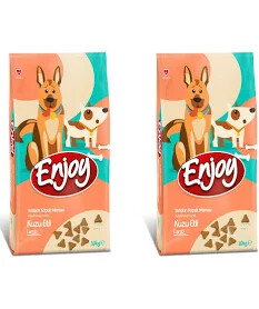 Enjoy Kuzu Etli ve Pirinçli Yetişkin Köpek Maması 10 Kg (2 Adet) - ENJOY