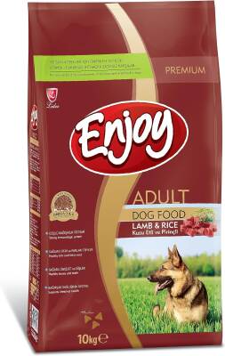 Enjoy Kuzu Etli ve Pirinçli Yetişkin Köpek Maması 10 Kg - 1