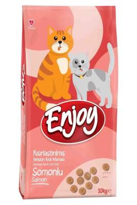 Enjoy Somonlu Kısırlaştırılmış Yetişkin Kedi Maması 10 kg - 1