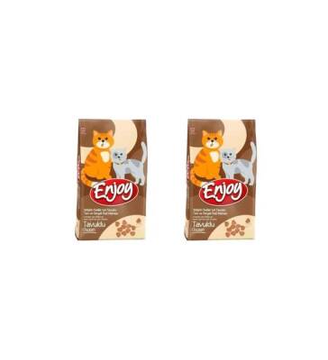 Enjoy Tavuklu Yetişkin Kedi Maması 10 kg ( 2 Adet ) - 1