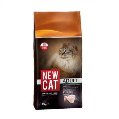 New Cat Tavuklu Yetişkin Kedi Maması 15 Kg - NEWCAT
