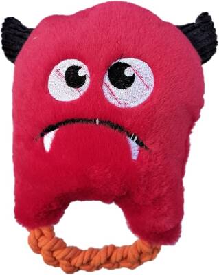 Pet Toys Evcil Hayvan Vampir İpli Ve Sesli Diş Kaşıma Oyuncakları (Kırmızı) - 1
