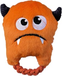 Pet Toys Evcil Hayvan Vampir İpli Ve Sesli Diş Kaşıma Oyuncakları (Turuncu) - PET TOYS
