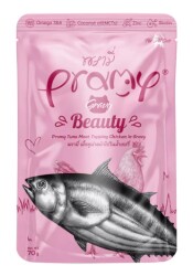 Pramy Beauty Sos İçinde Ton Balıklı Ve Tavuklu Yetişkin Kedi Maması 70G - PRAMY