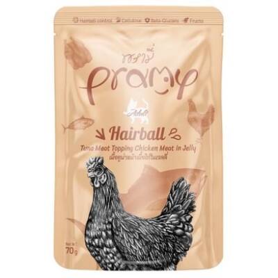 Pramy Hairball Sos Yetişkin Ton Balıklı Tavuklu Kedi Maması 70gr - 1