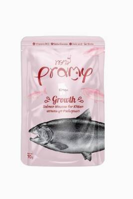 Pramy Growth Somonlu Mousse Yavru Kedi Maması 70 Gr (6 Adet) - 1