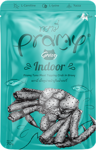 Pramy Indoor Sos İçinde Yengeç Çubuklu Ve Ton Balıklı 70 gr Yetişkin Kedi Yaş Maması - 1