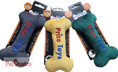 Prize Toys Kemik Peluş Sesli Köpek Oyuncağı Yeşil - 1