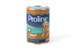 Pro Line Dana Etli Sos İçinde Et Parçacıklı Köpek Konserve Maması 400 gr (24 Adet) - 1