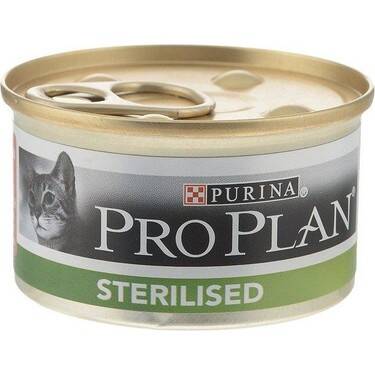 Pro Plan Kısırlaştırılmış Ton Balıklı Ve Somonlu Yetişkin Kedi Konservesi 85 Gr - 1