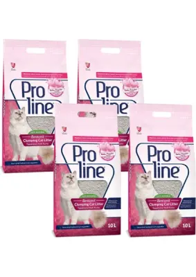 Proline Bentonit Bebek Pudralı Kedi Kumu 5 lt (4 Adet) - 2