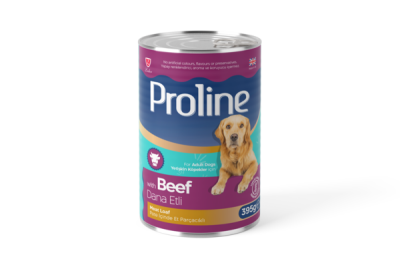 Proline Dana Etli Pate İçinde Et Parçacıklı Köpek Konservesi Maması 395 Gr (4 Adet) - 1