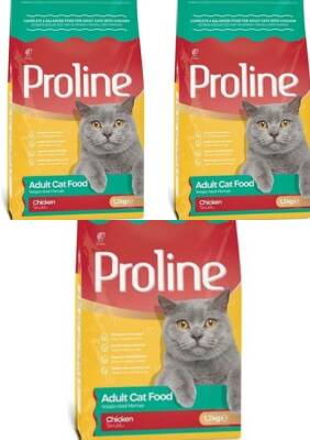 Proline Kısırlaştırılmış Kediler için Tavuklu Kedi Maması 1.2 kg (3 adet) - 1