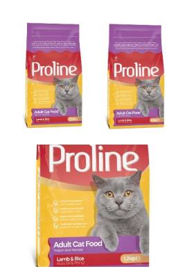 Proline Kuzu Etli & Pirinçli Yetişkin Kedi Maması 1.2 kg (3 adet) - 1