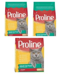 Proline Tavuklu Yetişkin Kedi Maması 1.2kg (3 adet) - PROLİNE