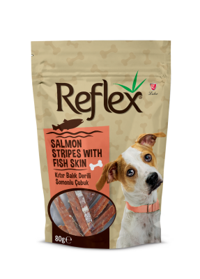 Reflex Balık Derili Somonlu Köpek Ödül Çubukları 80 Gr - 1