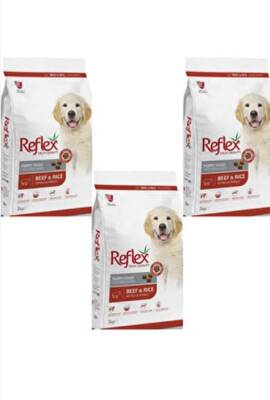 Reflex Biftekli ve Pirinçli Yavru Köpek Maması 3kg (3 Adet ) - 1