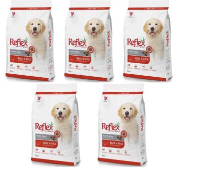 Reflex Biftekli ve Pirinçli Yavru Köpek Maması 3kg (5 Adet ) - 1