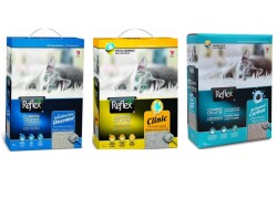 Reflex Active Carbon,Clinic,Sensitive Topaklanan Kedi Kumu 10 Lt (3 adet) - REFLEX