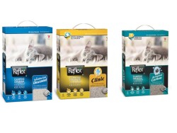 Reflex Active Carbon,Clinic,Sensitive Topaklanan Kedi Kumu 6 Lt (3 adet) - REFLEX