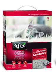 Reflex Aktif Karbon Granüllü 10 lt Topaklanan Kedi Kumu - REFLEX