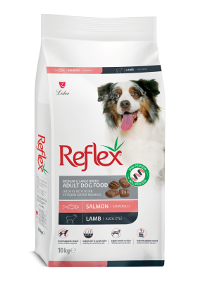 Reflex Duo Protein Somonlu Kuzu Etli Orta Ve Büyük Irk Yetişkin Köpek Maması 10 kg - 1