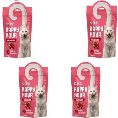 Reflex Happy Hour Calmness Sakinleşmeyi Destekleyici Kedi Ödül Maması 60 gr(4 Adet) - 1