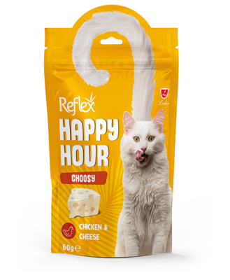 Reflex Happy Hour Choosy Seçici Kediler İçin Destekleyici Kedi Ödül Maması 60 gr - 1