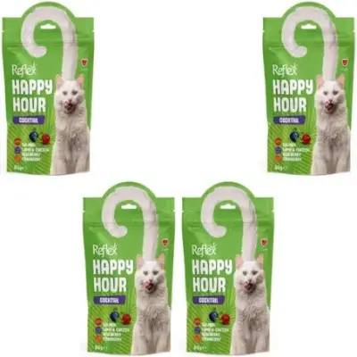 Reflex Happy Hour Cocktaıl Destekleyici Kedi Ödül Maması 60 gr(4 Adet) - 1