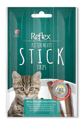 Reflex Stick Hindili Yavru Kedi Ödül Çubukları 3x5gr - 1