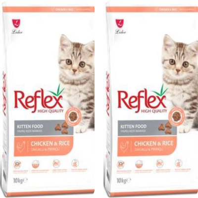 Reflex Kitten Tavuklu Yavru Kuru Kedi Maması 10 kg (2 Adet) - 1