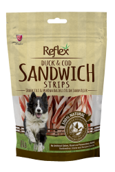 Reflex Kurutulmuş Ördek Ve Morino Balıklı Dilim Köpek Ödülü 80 Gr (12 Adet) - REFLEX
