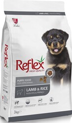 Reflex Kuzu Etli Pirinçli Yavru Köpek Maması 3 kg - REFLEX