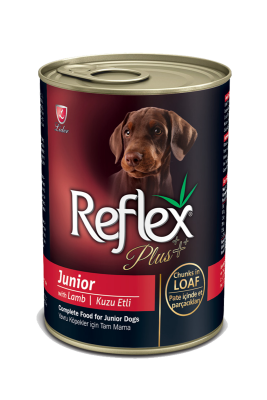 Reflex Kuzu Parça Etli Yavru Köpek Konservesi 400 Gr - 1